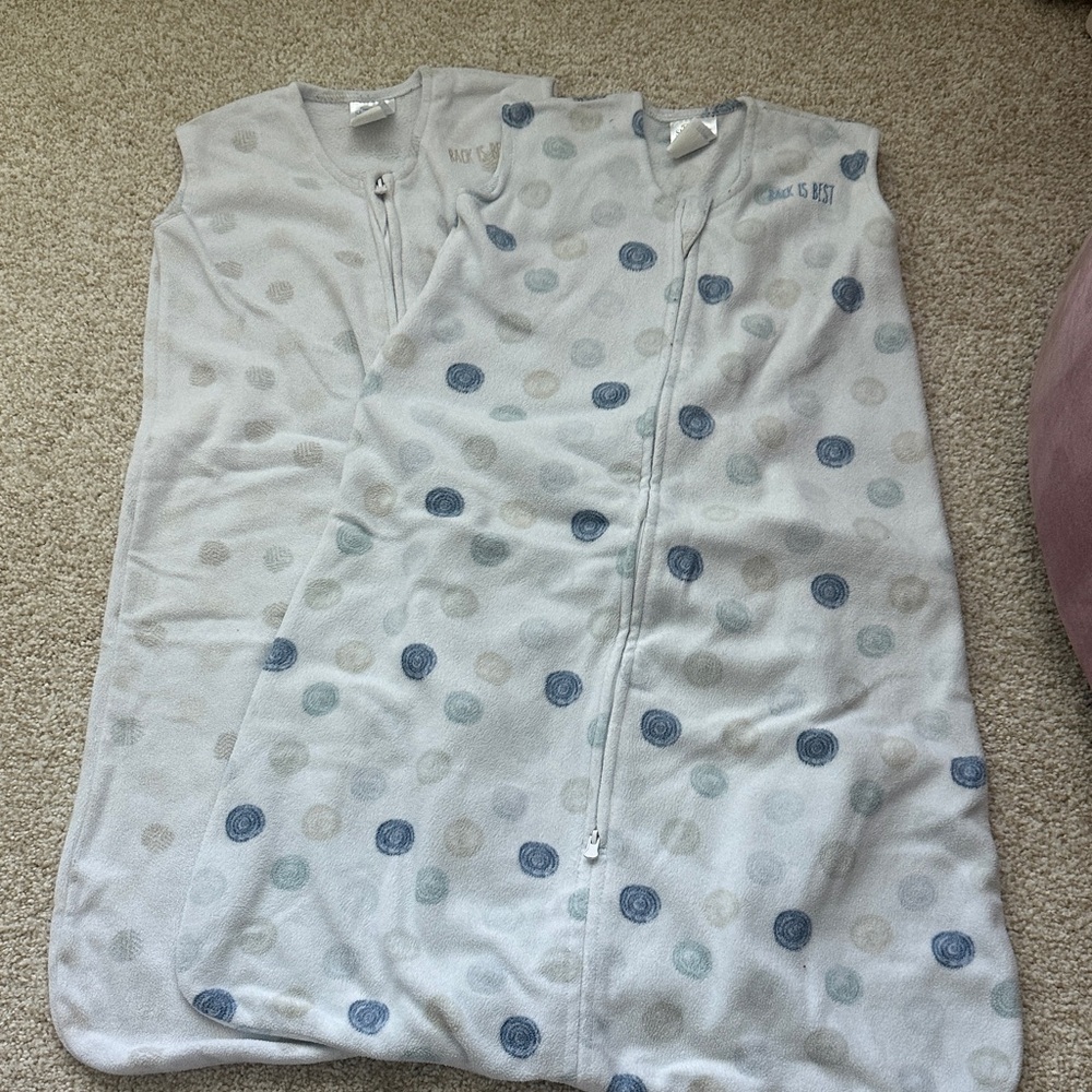 2- Halo sleep sack bundle fleece 6-12 month